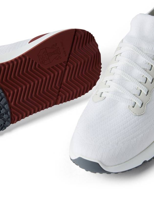 Knit Running Sneakers White - BRUNELLO CUCINELLI - BALAAN 5