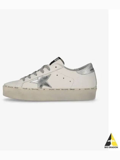 Hi Star White Metallic Silver Heel Tab Sneakers - GOLDEN GOOSE - BALAAN 2