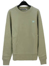 Men's Face Patch Sweatshirt Khaki - ACNE STUDIOS - BALAAN 2