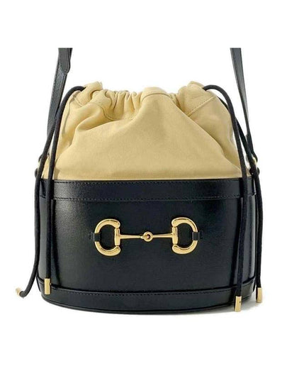 Women's 1955 Horsebit Small Bucket Bag Black - GUCCI - BALAAN 2