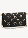 Felicie Pochette Monogram Cross Bag Black - LOUIS VUITTON - BALAAN.