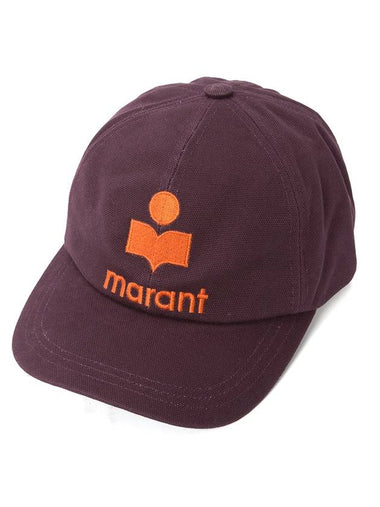 Tyron Logo Cotton Ball Cap Violet - ISABEL MARANT - BALAAN 1