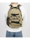 Kickflip Recycled Polyester Canvas Backpack Beige - CARHARTT WIP - BALAAN 4