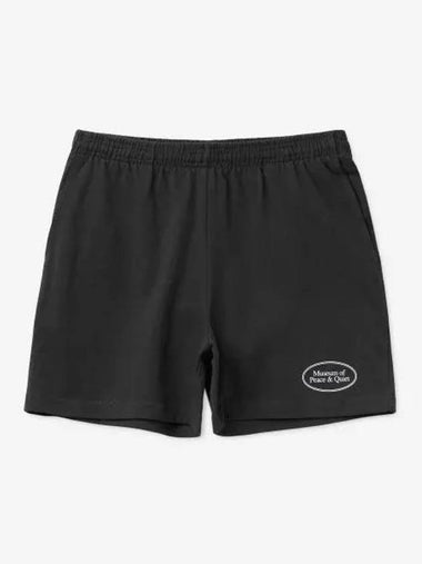 MUSEUM OF PEACE QUIET Classic MOPQ Logo Shorts Pants Black MOPQSS2318BLACK - MUSEUM OF PEACE & QUIET - BALAAN 1