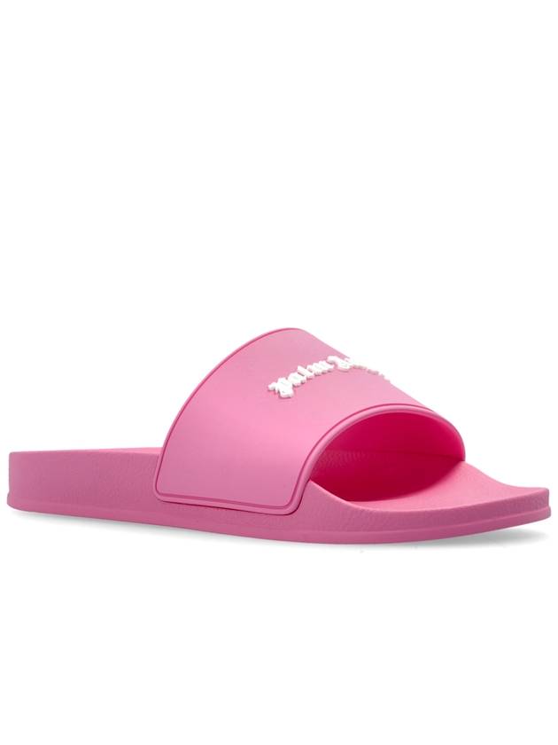 Palm Angels Slides With Logo, Women's, Pink - PALM ANGELS - BALAAN 4