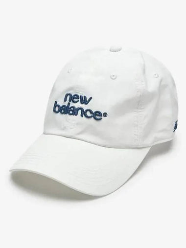 NBGDFSW102 letter graphic nylon ball cap white - NEW BALANCE - BALAAN 1