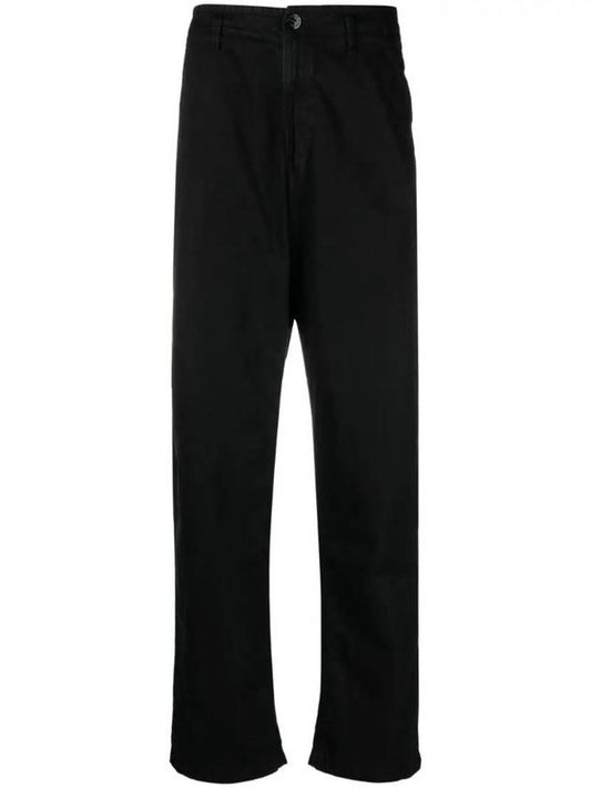 Compass Motif Straight Pants Black - STONE ISLAND - BALAAN 1