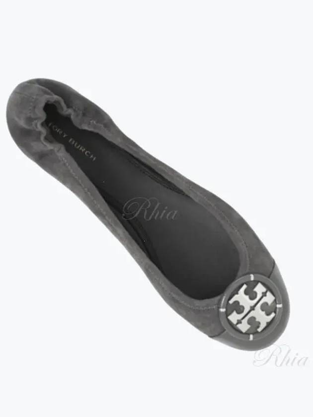 Logo Leather Flat Grey - TORY BURCH - BALAAN 2