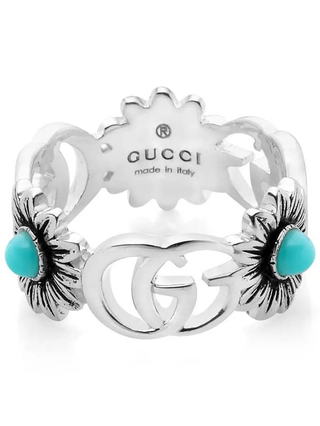 Double G Mother Of Pearl Ring Silver - GUCCI - BALAAN 4