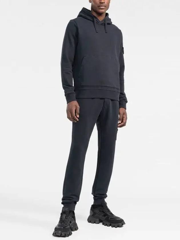 Waffen Patch Cotton Fleece Track Pants Navy - STONE ISLAND - BALAAN 4