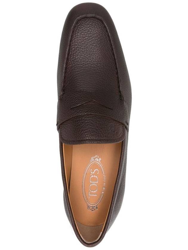 Tod'S Grained Leather Penny Loafers Shoes - TOD'S - BALAAN 4