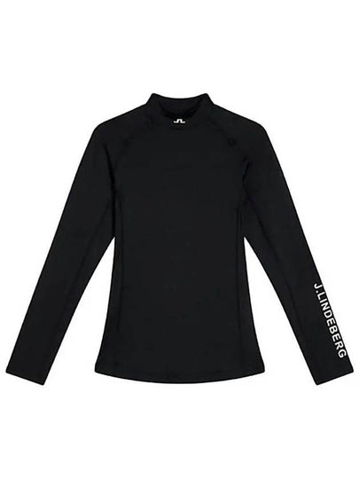 Asa Soft Compression High Neck Long Sleeve T-Shirt Black - J.LINDEBERG - BALAAN 2