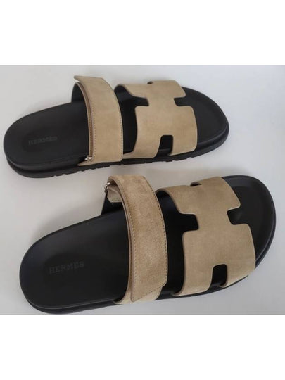 Chypre Men s Sandals Beige Slippers H222856ZH - HERMES - BALAAN 2