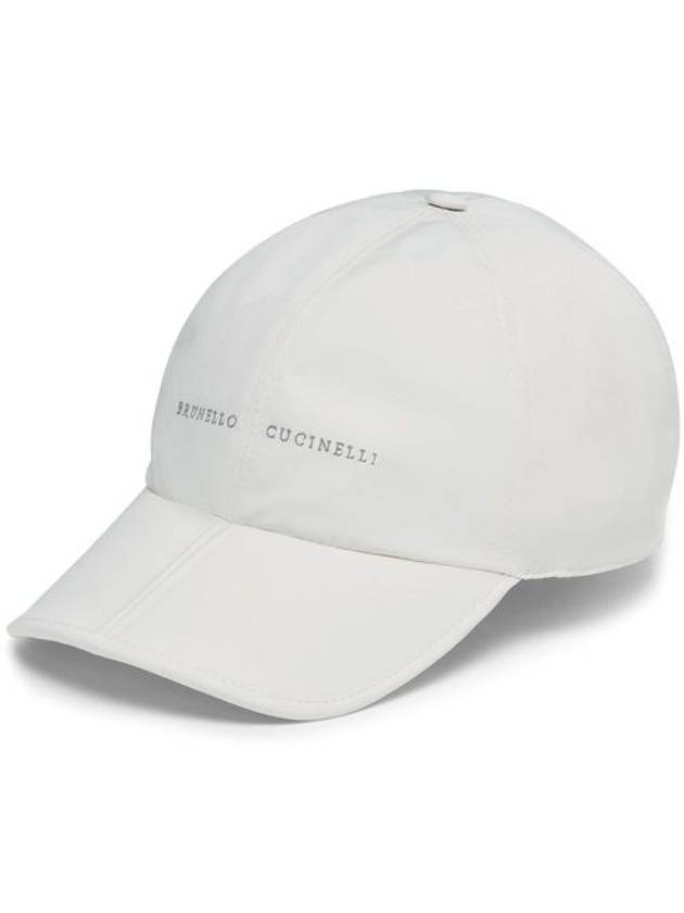 Logo Print Baseball Ball Cap White - BRUNELLO CUCINELLI - BALAAN 2