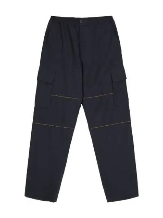 Stitch detail leg cargo pants black - MARNI - BALAAN 1