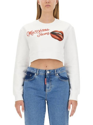 long sleeve t-shirt 17128756 4001 WHITE - MOSCHINO - BALAAN 1