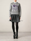 Monster Brushed Sweatshirt Grey - KENZO - BALAAN 8