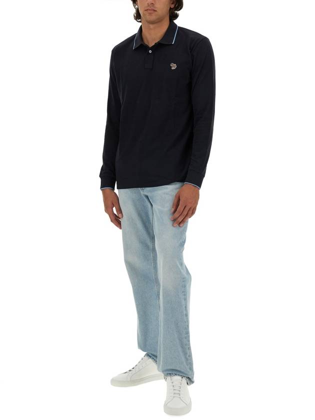 POLO SHIRT WITH ZEBRA PATCH - PAUL SMITH - BALAAN 2