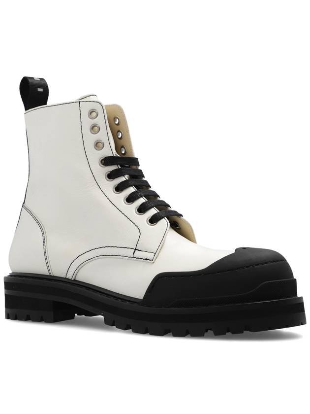 White Leather DADA Army Combat Boots TCMS009803P508800W03 B0560956695 - MARNI - BALAAN 5