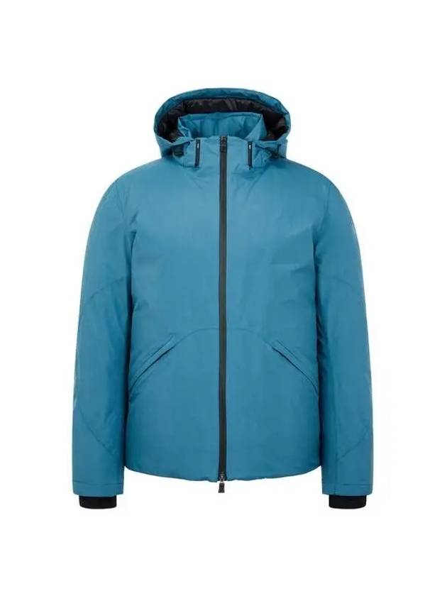 Men s goose down hooded zip up Sub Zero jacket blue 271509 - HERNO - BALAAN 1