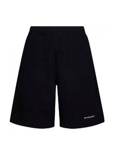 Bermuda Logo Boxy Fit Shorts Black - GIVENCHY - BALAAN 1