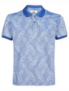 Men's Classic Striped Collar Short Sleeve Polo Shirt Blue - VIVIENNE WESTWOOD - BALAAN 2