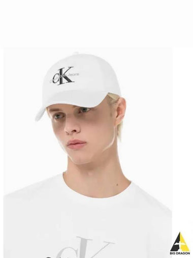 JEANS Unisex CKJ Monogram Embroidered Ball Cap 4G5040GYAF - CALVIN KLEIN - BALAAN 1