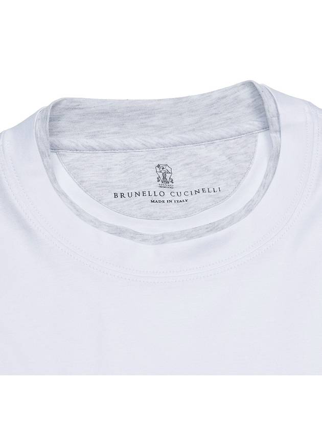 Short Sleeve T-Shirt M0B137427G CW787 White 1 - BRUNELLO CUCINELLI - BALAAN 5