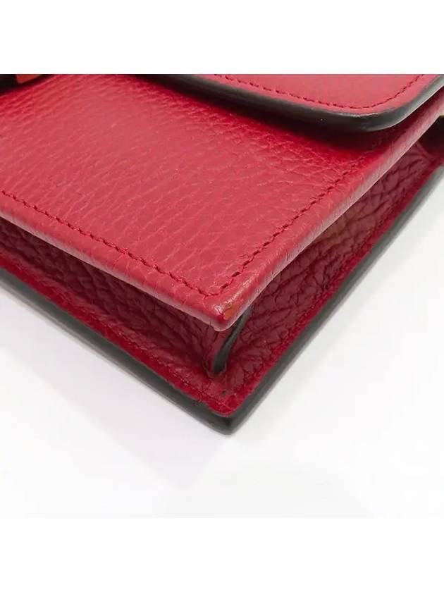 510314 Red color GG interlocking leather WOC long wallet and crossbag - GUCCI - BALAAN 5