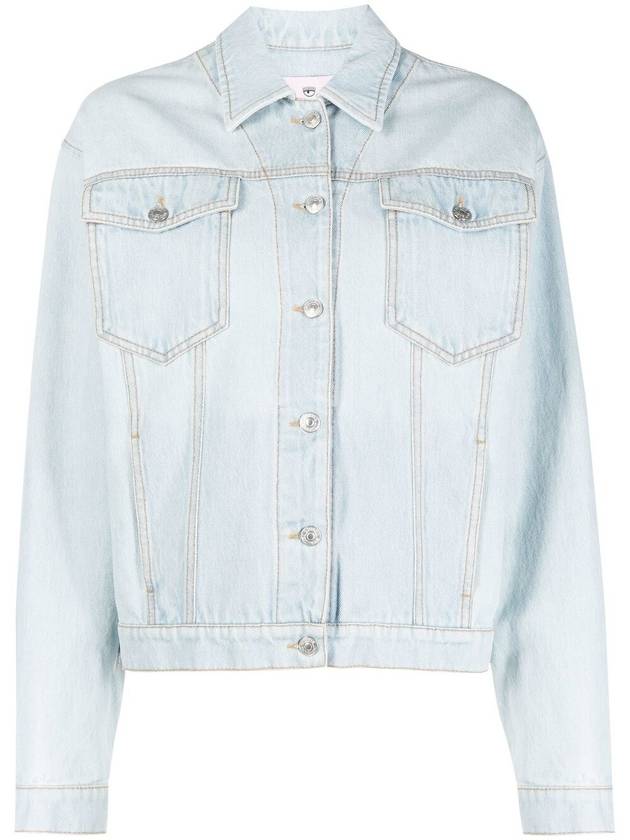 23 ss Light Blue Denim Jacket 74CBS400CDW20904 B0480252818 - CHIARA FERRAGNI - BALAAN 1