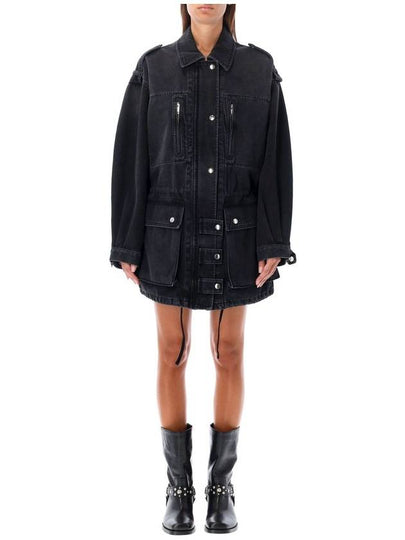 Joanna denim jacket black - ISABEL MARANT ETOILE - BALAAN 2