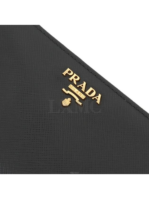 1ML225 Saffiano Wallet Compact Medium Triangle Logo - PRADA - BALAAN 5