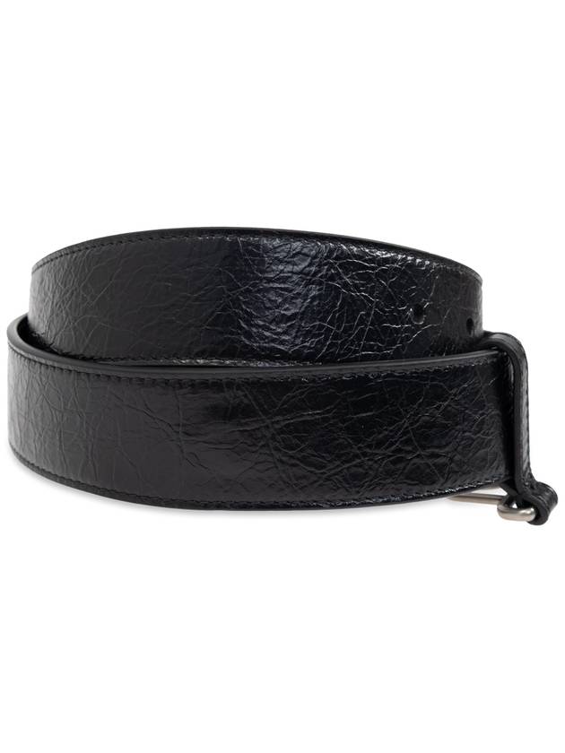 Monaco Chain Leather Belt Black - BALENCIAGA - BALAAN 5