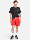 Men's Logo Graphic Print Short Sleeve T-Shirt Black - NIKE - BALAAN 4