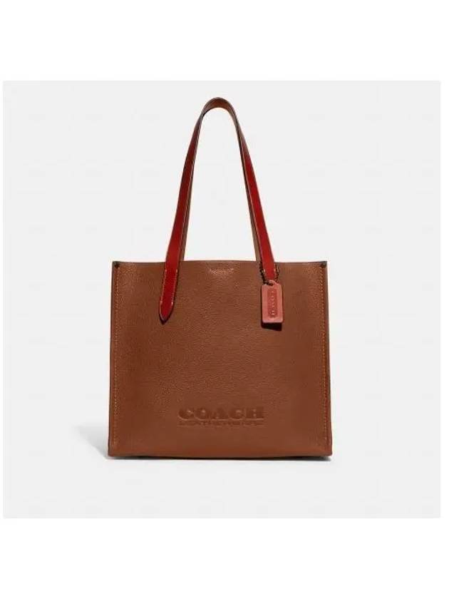 Relay 34 Tote Bag Brown - COACH - BALAAN 1