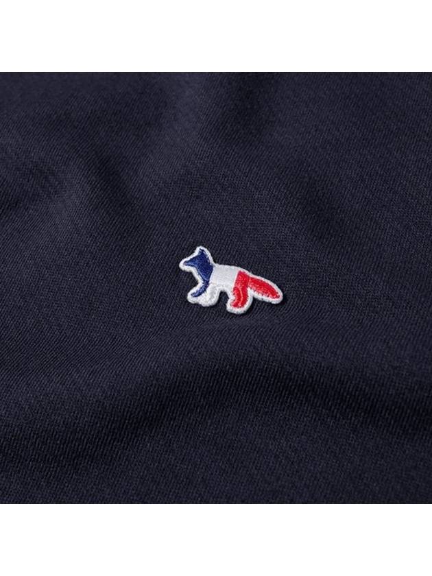 Tricolor Fox Patch Sweatshirt Dark Navy - MAISON KITSUNE - BALAAN 3