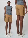 Zipper Utility Shorts Dark Beige - ATHPLATFORM - BALAAN 3