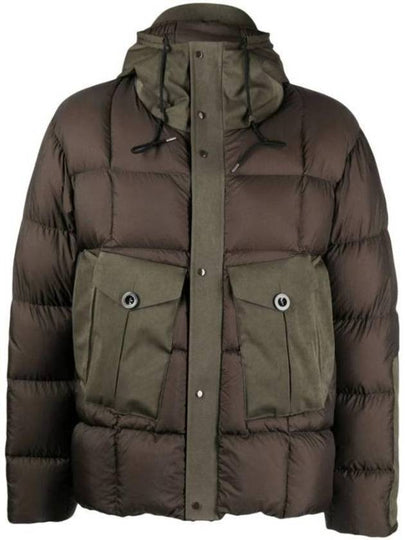 Tempest Combo Down Jacket Brown - TEN C - BALAAN 2