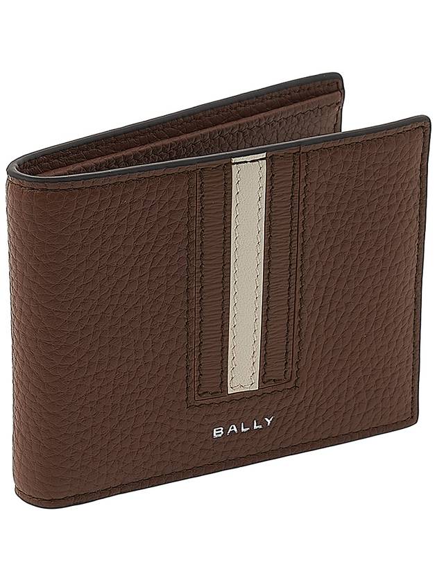 Ribon Logo 6cc Half Wallet Brown - BALLY - BALAAN 3