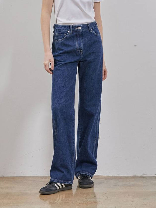 Denim Classic Straight Pants Indigo - RYUL+WAI: - BALAAN 1