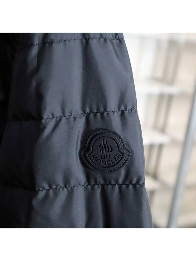 Ponset Reversible Logo Print Padding Black - MONCLER - BALAAN 6