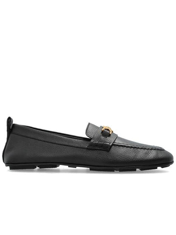 Versace Leather Loafers, Men's, Black - VERSACE - BALAAN 1