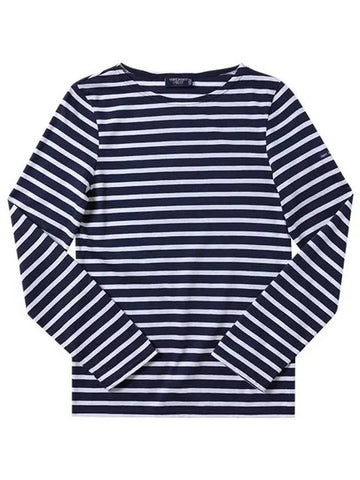 Long sleeved T shirt 9858 MARINE NEIGE FA Minquire Modern Stripe Men s Women - SAINT JAMES - BALAAN 1