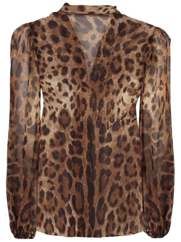 23 fw silk shirt WITH animal rear print F5N70TIS1MNHY13M B0650654574 - DOLCE&GABBANA - BALAAN 3