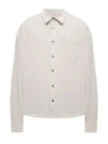 De Coeur Boxy Fit Long Sleeve Shirt Beige - AMI - BALAAN 1