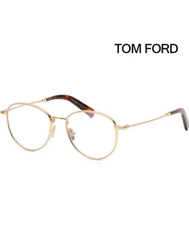 Blue light blocking glasses frame TF5749B 030 gold fashion - TOM FORD - BALAAN 4