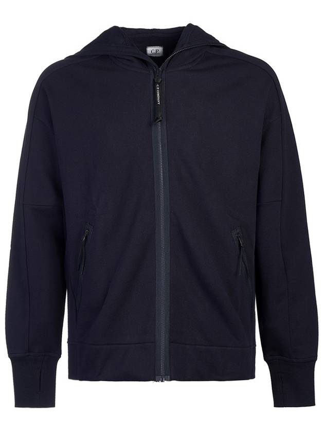 Goggles Diagonal Raised Fleece Hooded Jacket Navy - CP COMPANY - BALAAN 2