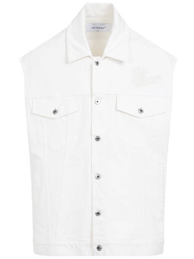 Jacket OMYR002S24DEN001 0202 White - OFF WHITE - BALAAN 2