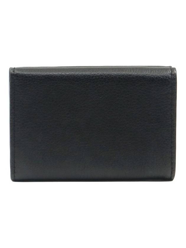 Black Calfskin Silver Lock Mini Wallet M63921 - LOUIS VUITTON - BALAAN 3