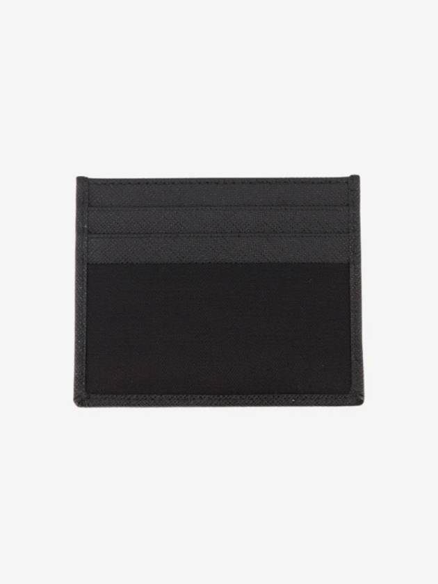 Re-Nylon Saffiano Leather Card Wallet Black - PRADA - BALAAN 3